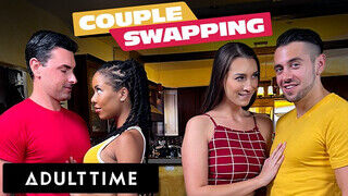 ADULT TIME - Dupla vadító nő, Kira Noir és Bella Rolland négyesben hancuroznak