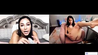 Evelyn Claire és Gianna Dior tinédzser lesbi web camos önnönélvezése