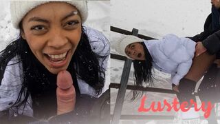 Sofi Vega havas baszás a hóban – forró argentin porno