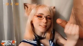 Édes rókácska lecummantja a szomszéd fazsát és lenyelet mindent cosplayben